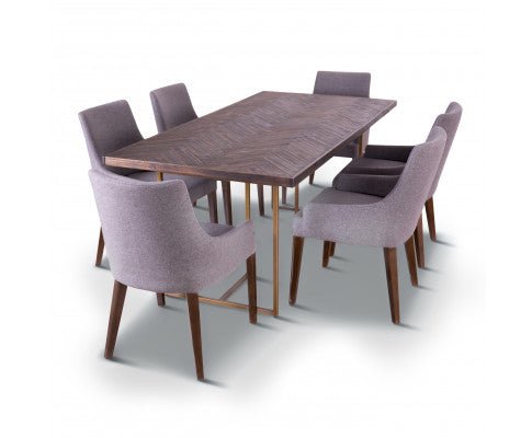 MARLO 7PCE ACACIA WOOD DINING SUITE